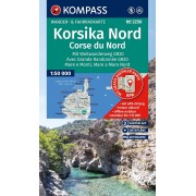 2250 Kompass Norra Korsika, Set om 3 kartor