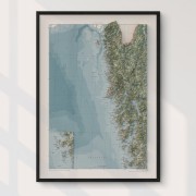 Bohusläns Skärgård väggkarta Mapbits