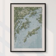 Dalarö - Nynäshamn väggkarta Mapbits