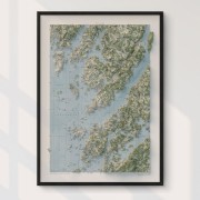 Lysekils Skärgård väggkarta Mapbits