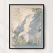 Sonfjället fjäll 40x50cm Mapbits