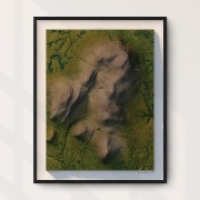 Sonfjället natur 40x50cm Mapbits