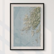 Sotenäs Skärgård väggkarta Mapbits