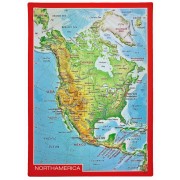 Nordamerika Relief vykort