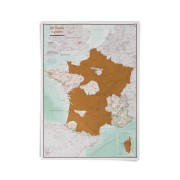 Frankrike Scratch Maps International