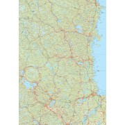 Gävleborgs län väggkarta 